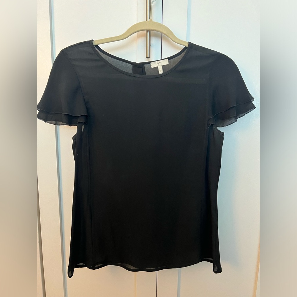 Black Short Sleeve Top Joie XS